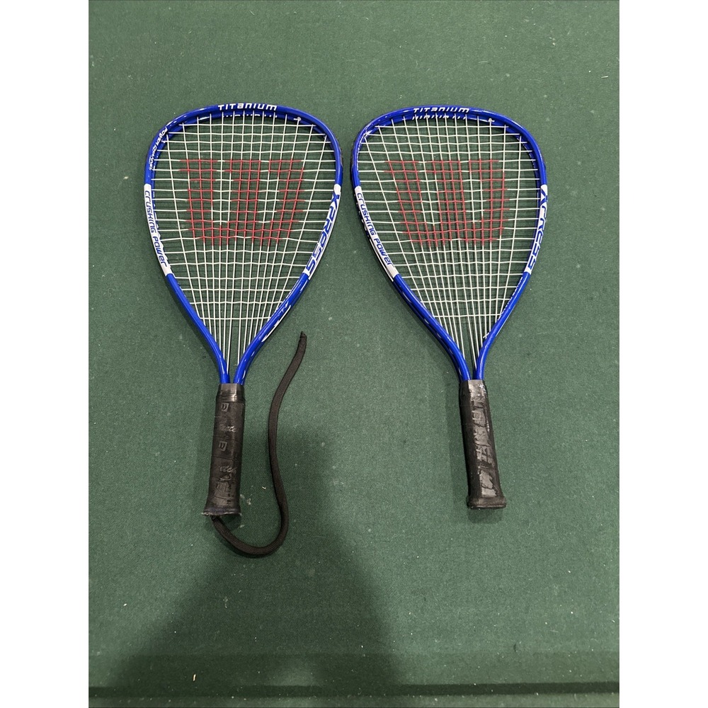 (2)   Wilson Xpress‎ Crushing Power Titanium Racquetball Racquet. Perfect